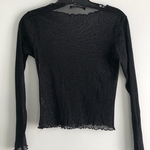 NEW BRANDY MELVILLE sheer sparkly top - Picture 3 of 3